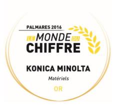 Konica Minolta 1er de la catégorie Matériels