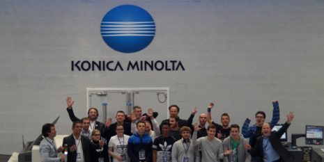 Journée d’entraînement au DIS de Konica Minolta – les finalistes et leurs coachs